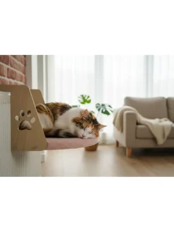 Paws&Whiskers Katzen<Katzenbett "Riana" in Rosa