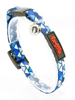 Paws&Whiskers Hunde<Katzenhalsband in Blau/ Weiß