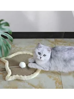 Paws&Whiskers Hunde<Katzen-Spielbrett in Hellbraun - Ø 34 cm