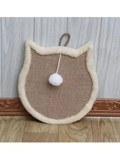 Paws&Whiskers Hunde<Katzen-Spielbrett in Hellbraun - Ø 34 cm