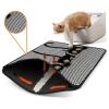 Paws&Whiskers Katzen<Katzenstreumatte in Grau/ Schwarz - (L)45 x (B)60 cm