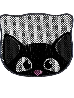 Paws&Whiskers Katzen<Katzenstreumatte in Schwarz/ Grau - (L)50 x (B)40 cm