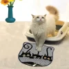 Paws&Whiskers Katzen<Katzenstreumatte in Schwarz/ Grau - (L)50 x (B)40 cm