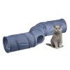 relaxdays Katzen<Katzentunnel in Grau