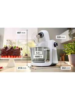 Bosch Kleingeräte Küchenelektronik<Küchenmaschine "Mum 6" in Weiß - 1.600 W