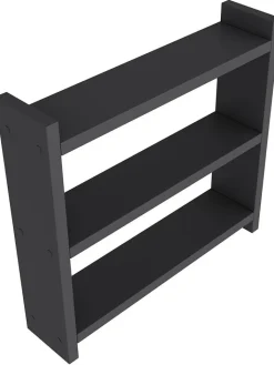Evila Regale & Schränke<Küchenregal "Denver" in Schwarz - (B)34 x (H)10 x (T)30 cm