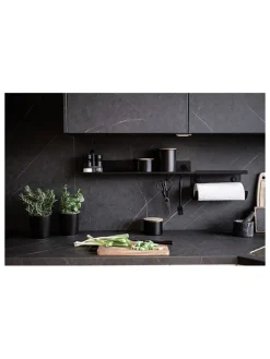 Wenko Regale & Schränke<Küchenregal in Schwarz - (B)30 x (H)15 x (T)12 cm