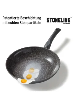 Stoneline Kochgeschirr<Keramik Kochgeschirr-Set 14-teilig | mit Deckeln in Anthrazit
