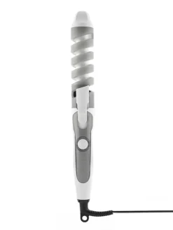 InnovaGoods Technik|Pflege & Gesundheit<Keramik-Spiral-Lockenstab in Grau/ Weiß - (L)33 x (B)4,4 cm