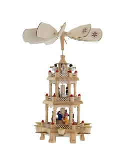 Hollybell Kerzen, Vasen & Mehr<Kerzenhalter in Beige - (B)14,5 x (H)31 x (T)12,5 cm
