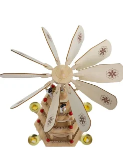 Hollybell Kerzen, Vasen & Mehr<Kerzenhalter in Beige - (B)14,5 x (H)31 x (T)12,5 cm