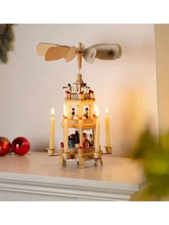 Hollybell Kerzen, Vasen & Mehr<Kerzenhalter in Beige - (B)14,5 x (H)31 x (T)12,5 cm
