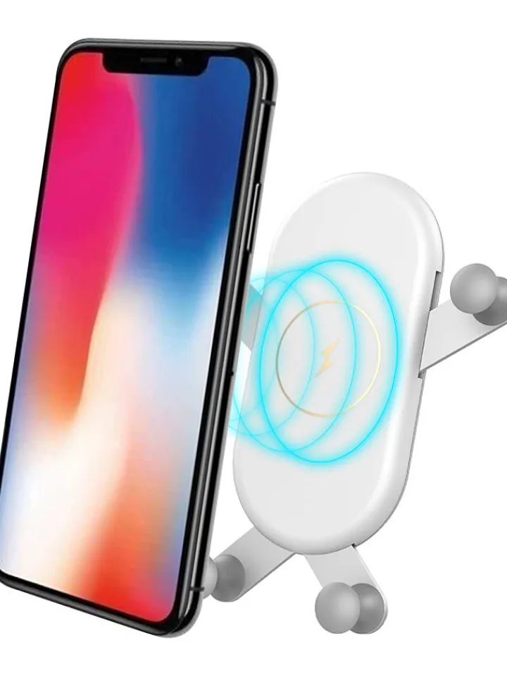 SmartCase Technikzubehör<Kfz-Induktions-Ladestation in Hellgrau