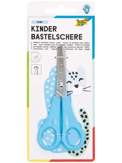 folia PAPER Kreativbedarf & Do-It-Yourself<Kinder-Bastelschere "Rund" (Überraschungsprodukt)