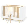 Pinolino Babymöbel<Kinderbett "Boks" in Weiß/ Natur - (B)144 x (H)90 x (T)78 cm