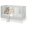Pinolino Babymöbel<Kinderbett "Dusk" in Grau - (L)145 x (B)76 x (H)93 cm