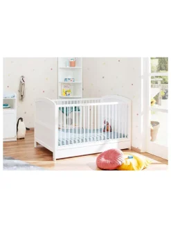 Pinolino Babymöbel<Kinderbett "Laura" in Weiß - (B)145 x (H)90 x (T)75 cm
