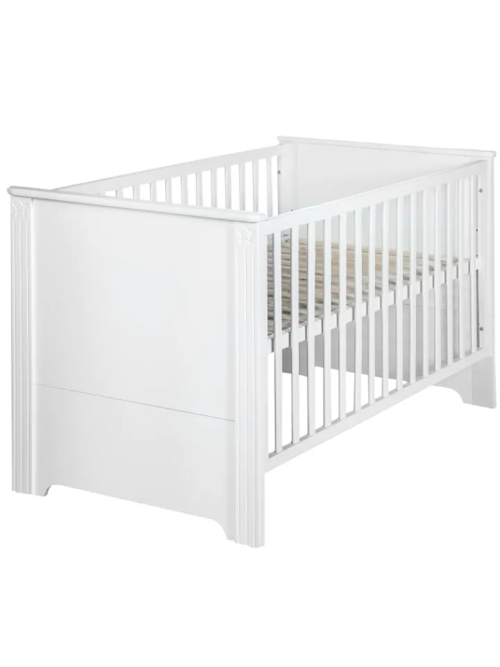 roba Möbel-Sets<Kindermöbelset Maxi 2-tlg. Weiß mit Bett & breiter Wickelkommode