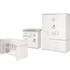 roba Möbel-Sets<Kindermöbelset Moritz 3-tlg. Weiß mit Bett, Kommode & Schrank