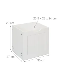relaxdays Kindermöbel|Regale & Schränke<Kinderregal in Weiß - (B)102 x (H)60 x (T)30 cm