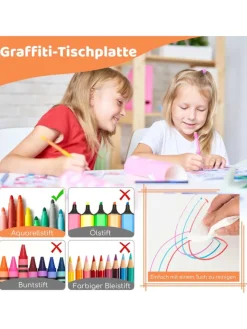 COSTWAY Möbel-Sets<Kindersitzgruppe 5 tlg. ab 18 Monaten in Hellbraun