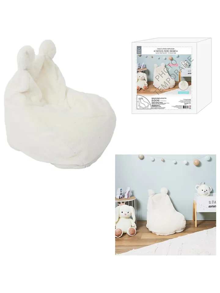 The Home Deco Kids Sitzmöbel<Kindersitzsack in Weiß - (B)40 x (H)54 x (T)50 cm