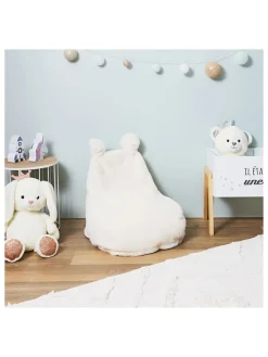 The Home Deco Kids Sitzmöbel<Kindersitzsack in Weiß - (B)40 x (H)54 x (T)50 cm