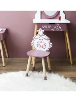 The Home Deco Kids Sitzmöbel<Kinderstuhl "Madame Princesse" in Rosa - (B)28 x (H)57,5 x (T)28 cm