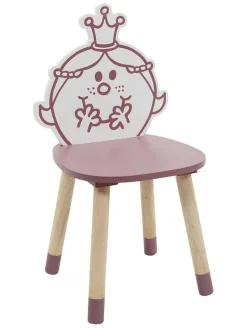The Home Deco Kids Sitzmöbel<Kinderstuhl "Madame Princesse" in Rosa - (B)28 x (H)57,5 x (T)28 cm