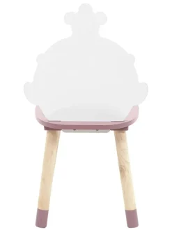 The Home Deco Kids Sitzmöbel<Kinderstuhl "Madame Princesse" in Rosa - (B)28 x (H)57,5 x (T)28 cm