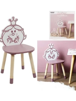 The Home Deco Kids Sitzmöbel<Kinderstuhl "Madame Princesse" in Rosa - (B)28 x (H)57,5 x (T)28 cm