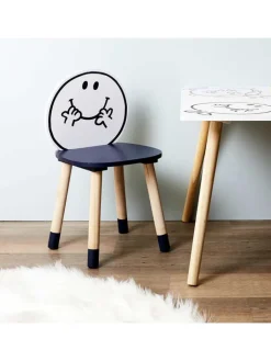 The Home Deco Kids Kindermöbel|Sitzmöbel<Kinderstuhl "Monsieur Heureux" in Blau - (B)28 x (H)52 x (T)28 cm