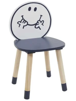 The Home Deco Kids Kindermöbel|Sitzmöbel<Kinderstuhl "Monsieur Heureux" in Blau - (B)28 x (H)52 x (T)28 cm