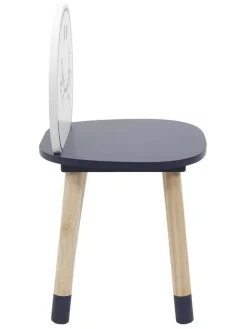 The Home Deco Kids Kindermöbel|Sitzmöbel<Kinderstuhl "Monsieur Heureux" in Blau - (B)28 x (H)52 x (T)28 cm