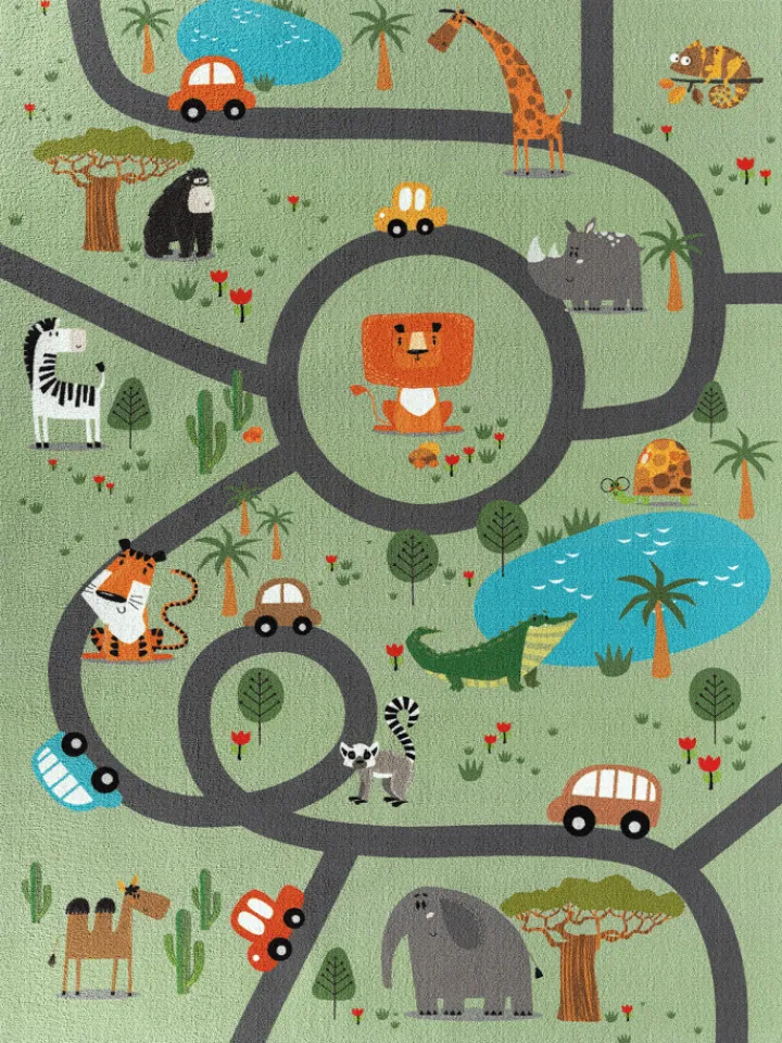 the carpet Outdoorteppiche<Kinderteppich Happy Life D in Grün