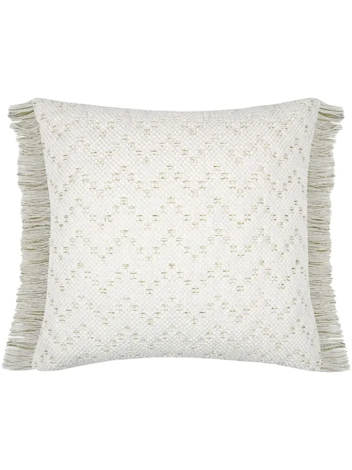 STOF France Kissen & Kissenhüllen<Kissen "Amazonica" in Creme/ Grün - (L)45 x (B)45 cm