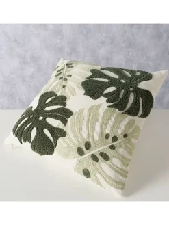 Boltze Kissen & Kissenhüllen<Kissen ''Dubia'' in Creme/ Grün - (L)45 x (B)45 cm