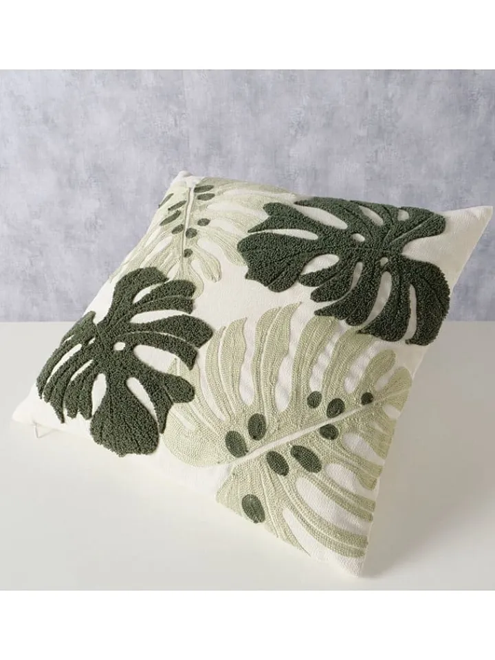 Boltze Kissen & Kissenhüllen<Kissen ''Dubia'' in Creme/ Grün - (L)45 x (B)45 cm