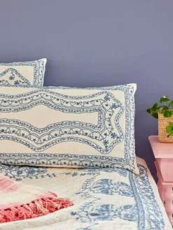 Rice Kissen & Kissenhüllen<Kissen in Blau - (L)40 x (B)80 cm