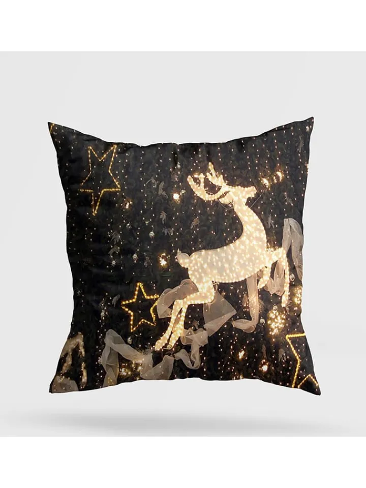ABERTO DESIGN Kissen & Kissenhüllen<Kissen in Schwarz/ Gold
