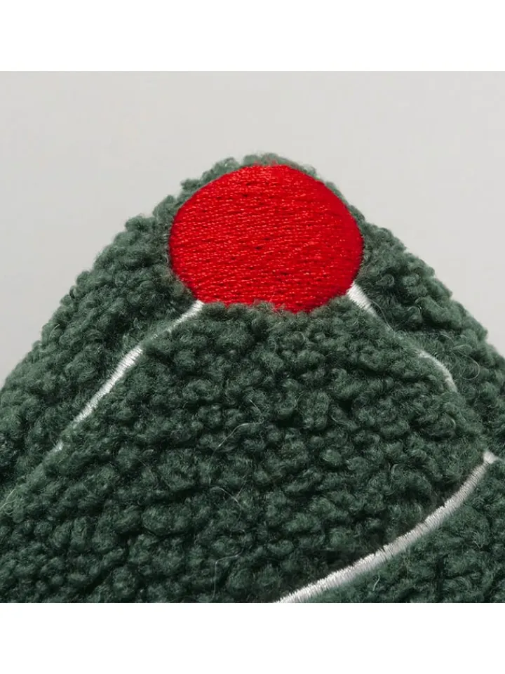 Boltze Kissen & Kissenhüllen<Kissen "Jelka" in Grün/ Rot - (L)32 x (B)31 cm