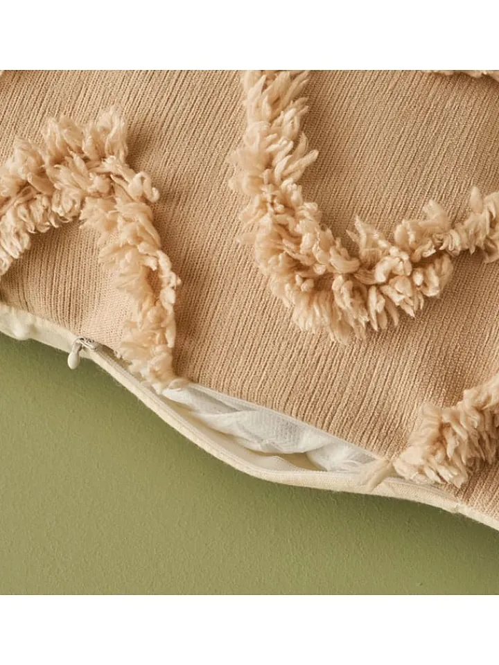 BELLA MAISON Kissen & Kissenhüllen<Kissen ''Nate'' in Beige - (L)43 x (B)43 cm