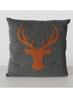 Boltze Kissen & Kissenhüllen<Kissen ''Olivo'' in Grau - (L)45 x (B)45 cm