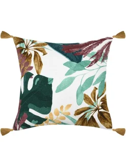 STOF France Kissen & Kissenhüllen<Kissen "Uniola" in Bunt/ Dunkelblau - (L)45 x (B)45 cm