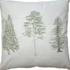 Clayre & Eef Kissen & Kissenhüllen<Kissenbezug ''Bäume'' in Beige/ Grün - (L)45 x (B)45 cm