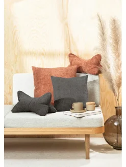 Magma Heimtex Kissen & Kissenhüllen<Kissenhülle "Arlo" in Anthrazit - (L)40 x (B)40 cm