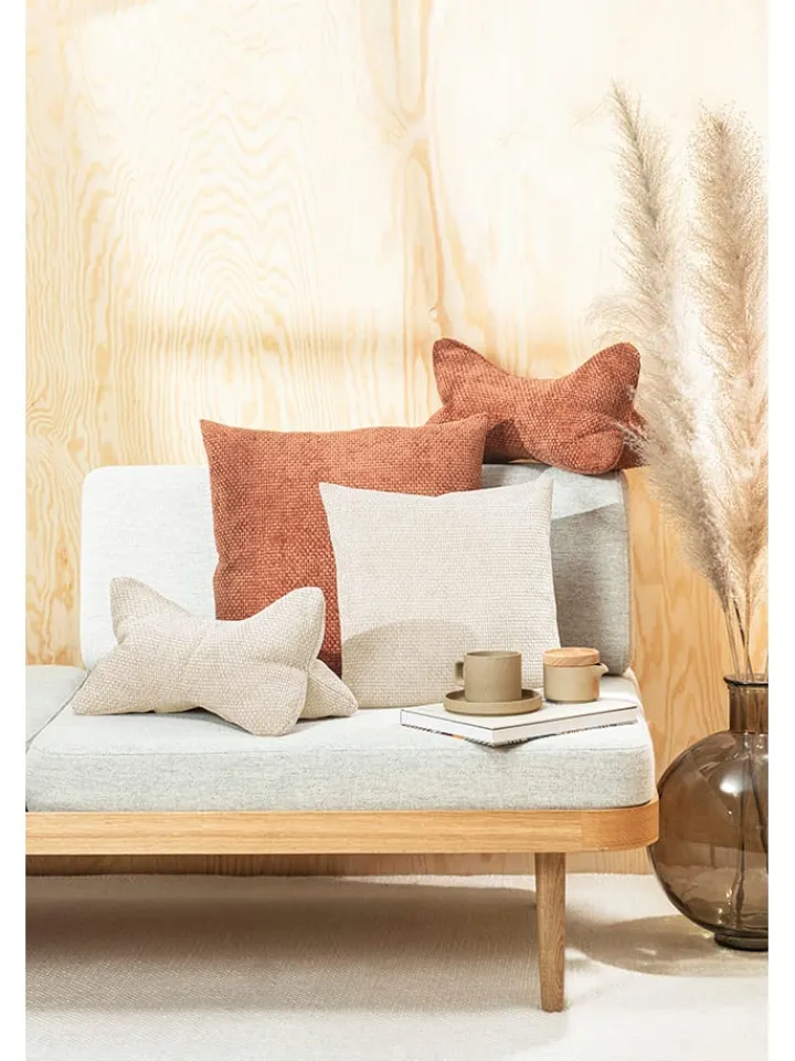 Magma Heimtex Kissen & Kissenhüllen<Kissenhülle "Arlo" in Beige - (L)40 x (B)40 cm
