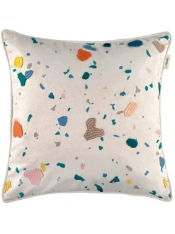 ESPRIT Kissen & Kissenhüllen<Kissenhülle "Bastian" in Creme/ Bunt