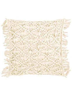Magma Heimtex Kissen & Kissenhüllen<Kissenhülle "Fringe" in Creme - (L)45 x (B)45 cm