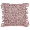 Magma Heimtex Kissen & Kissenhüllen<Kissenhülle "Fringe" in Rosa - (L)45 x (B)45 cm